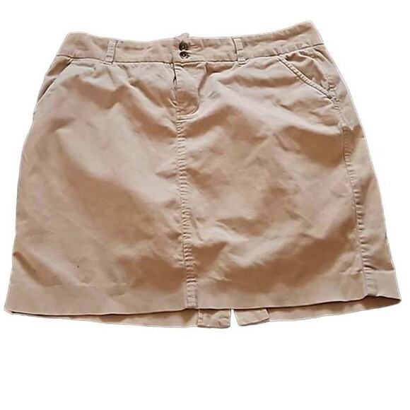 Excellent Old Navy Women’s Tan Corduroy Casual Everyday Mini Skirt Size 12 - Picture 2 of 6